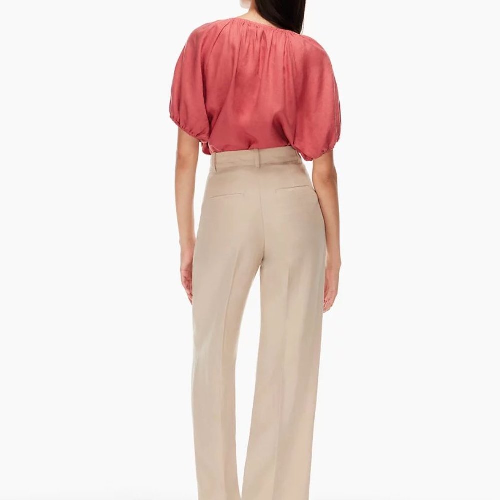 Aritzia Wilfred Dickinson Linen Blouse | Beige | Size: Small - Picture 4 of 6